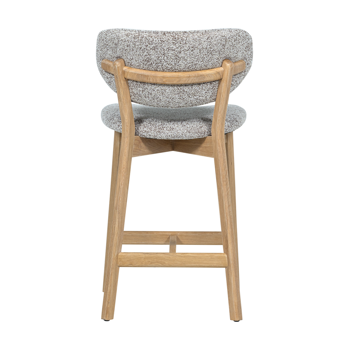 Lot de 2 Tabourets de bar UDAR Naturel [WOOOD]