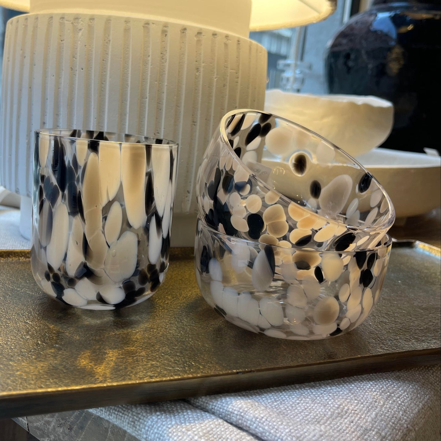Verre | ORA Moucheté noir