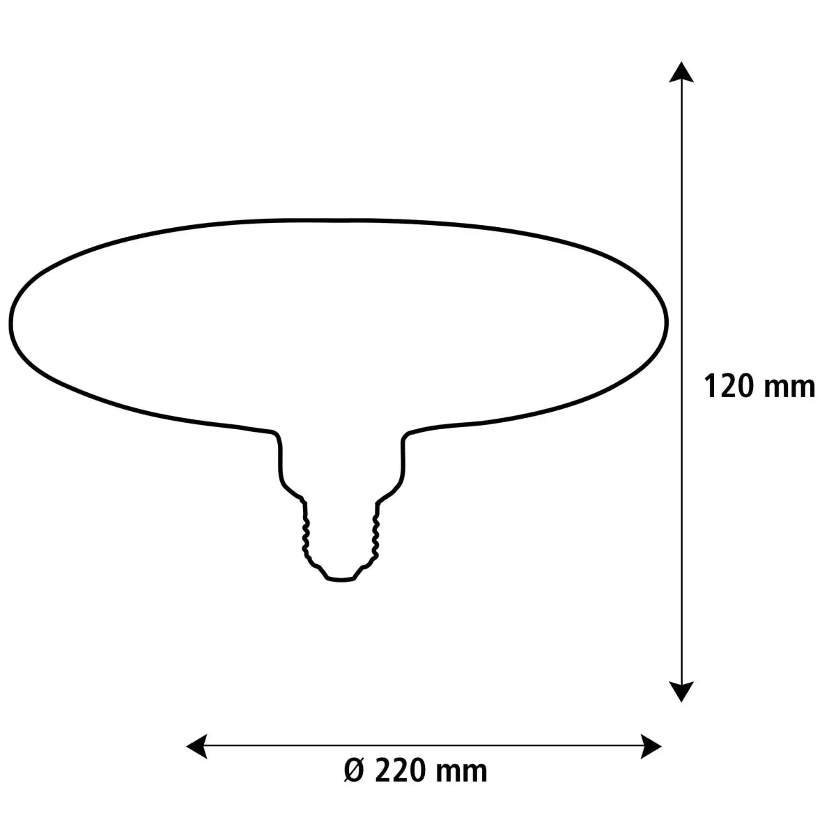 Ampoule GLOBE OVAL Golden [SEGULA] Ø20x19cm
