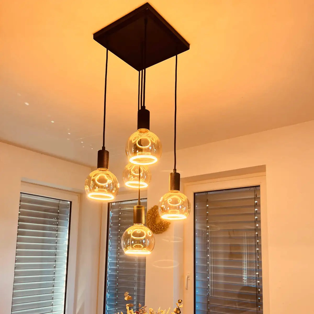 Rosace 5 suspensions MADOX Noir [SEGULA]