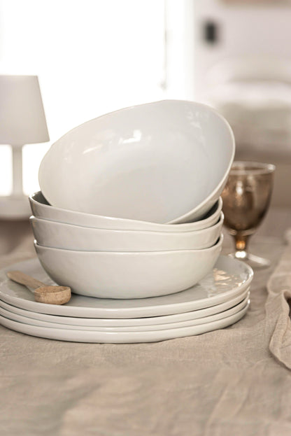 GAMME BIANCA Assiette plate et creuse