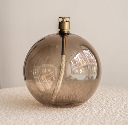 Lampe à huile RONDE Champagne | Différentes tailles