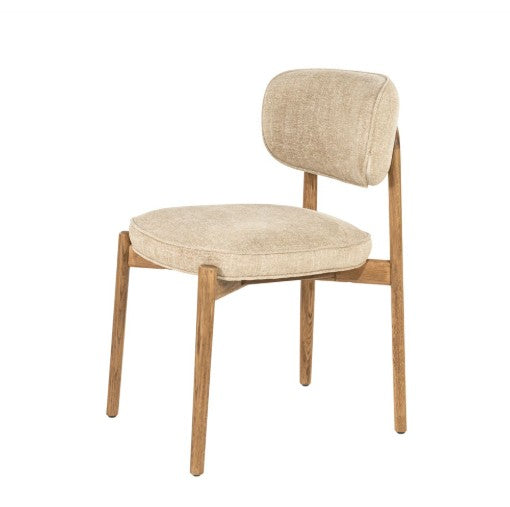 Chaise RUNE Taupe (Lot de 2) [ELEONORA]