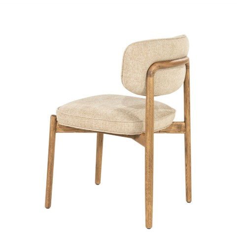 Chaise RUNE Taupe (Lot de 2) [ELEONORA]