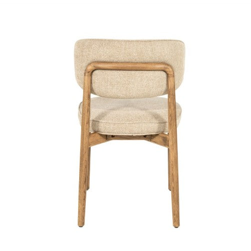 Chaise RUNE Taupe (Lot de 2) [ELEONORA]