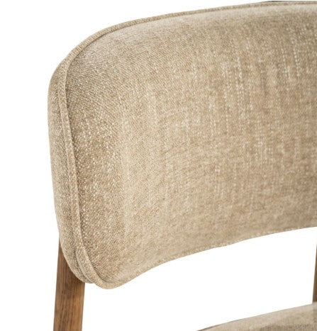Chaise RUNE Taupe (Lot de 2) [ELEONORA]