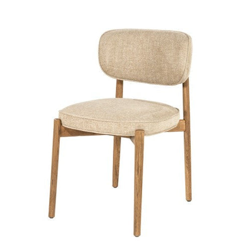 Chaise RUNE Taupe (Lot de 2) [ELEONORA]