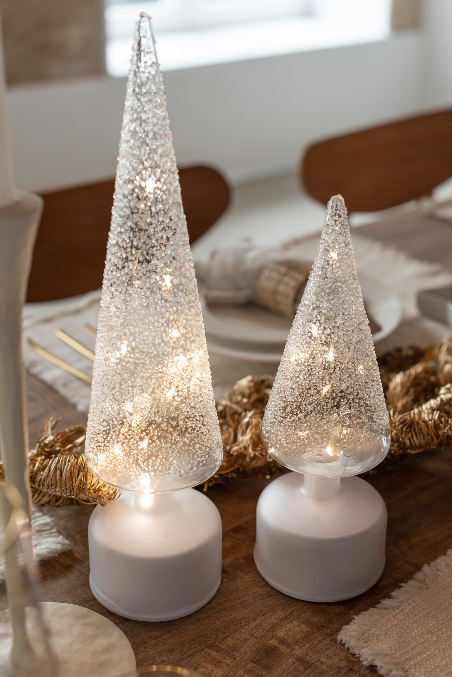 Sapin de noel LED transparent