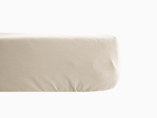 Drap housse SONATE Ficelle [VENT DU SUD] 100% lin