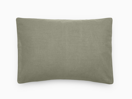 Taie d'oreiller OPÉRA Laurier [VENT DU SUD] Lin et coton