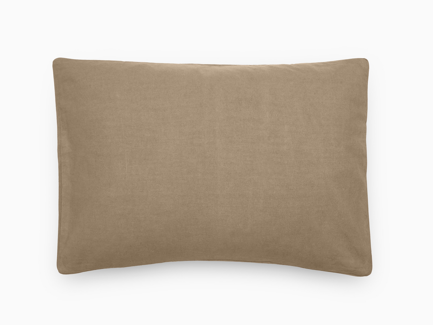 Taie d'oreiller OPÉRA Camel [VENT DU SUD] Lin et coton