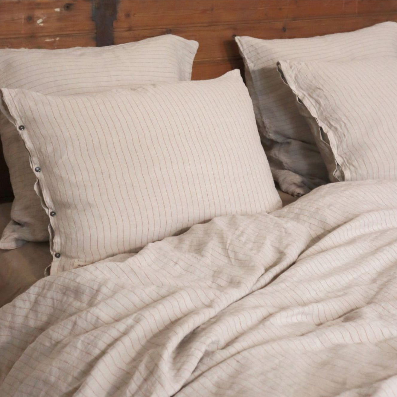 Taie d'oreiller LOU Terracotta | BED & PHILOSOPHY