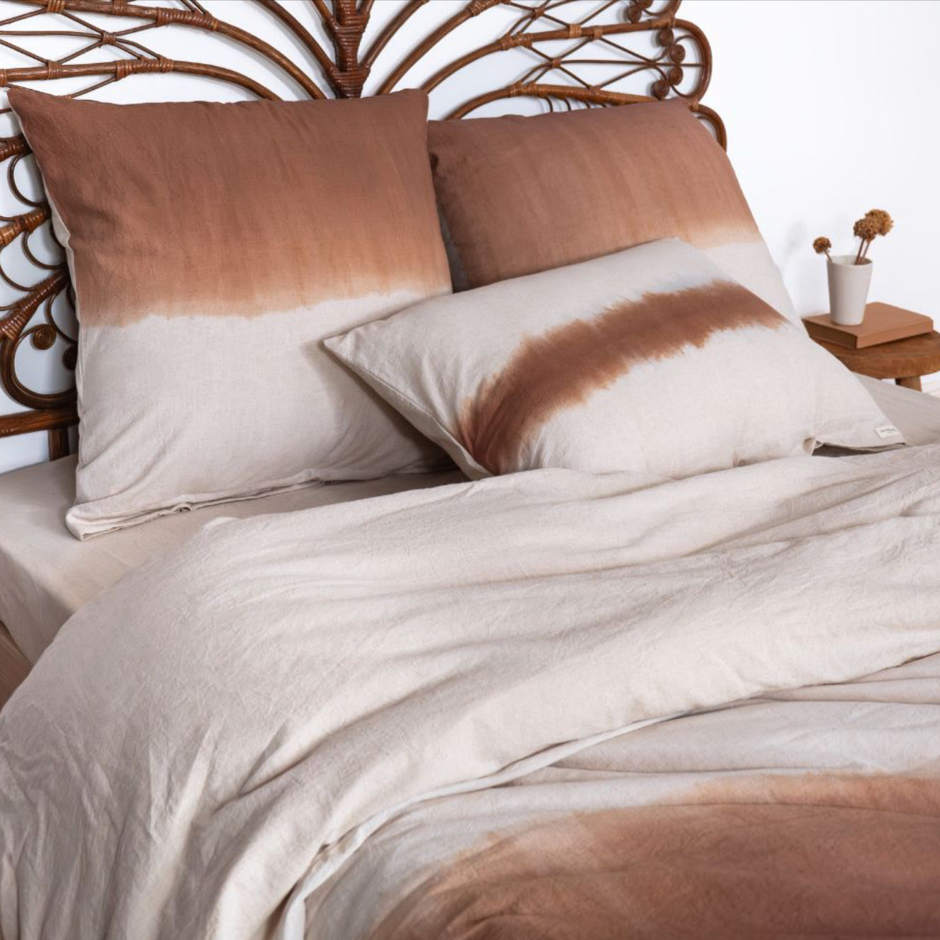 Taie d'oreiller NAADE Noisette | BED & PHILOSOPHY