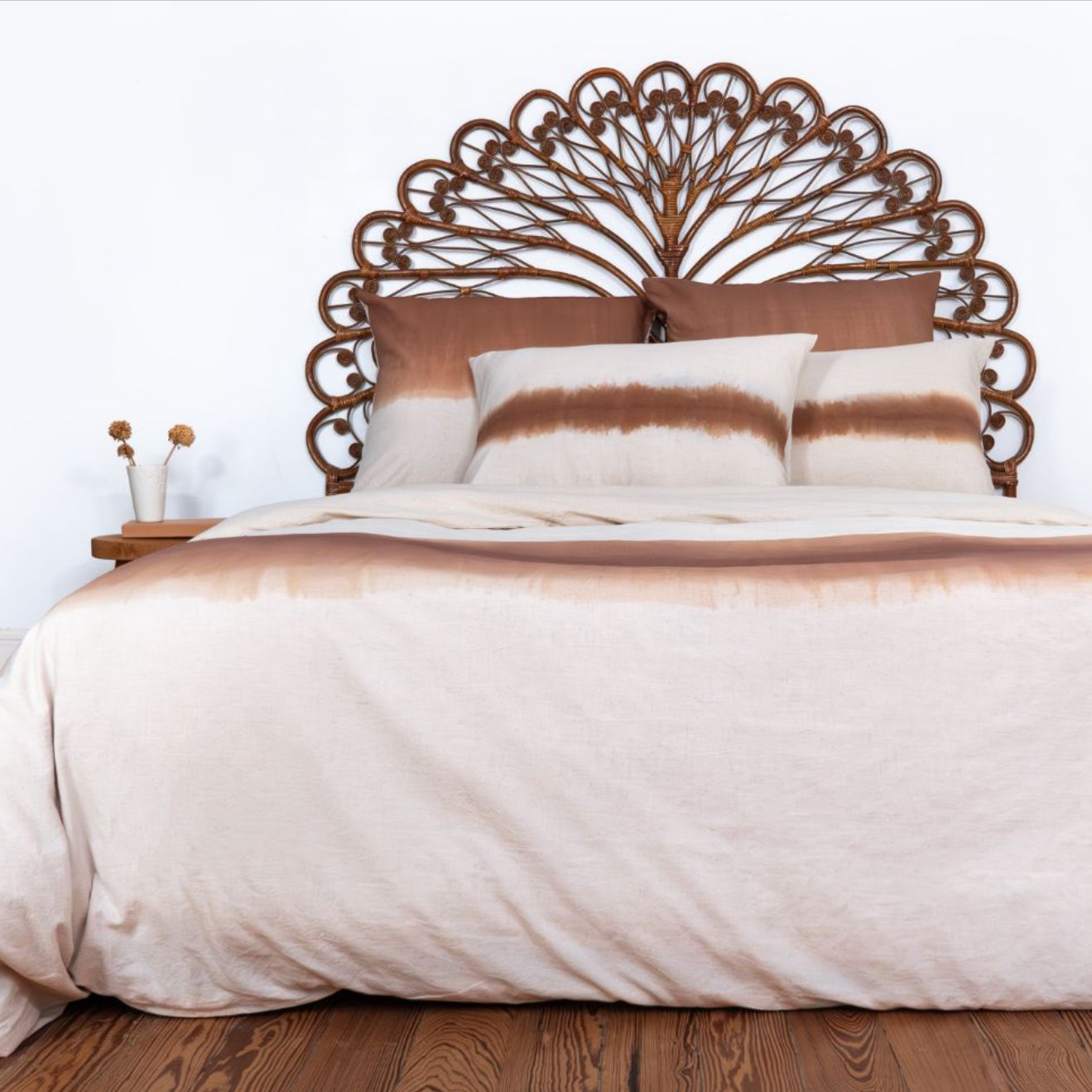 Taie d'oreiller NAIADE Noisette | BED & PHILOSOPHY