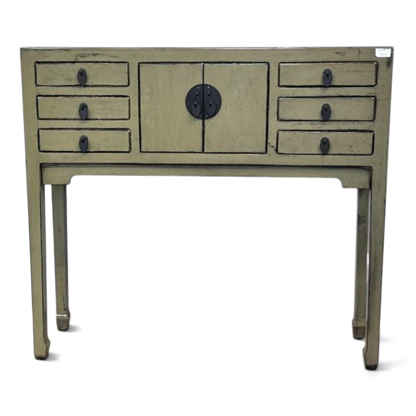 Console en bois Kaki Laqué