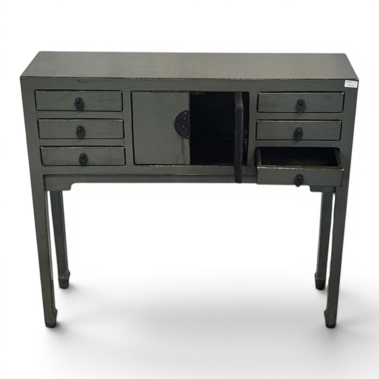 Console en bois Anthracite Laqué