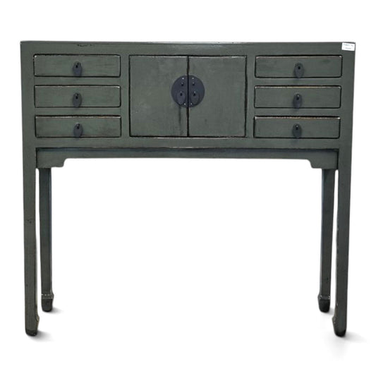 Console en bois Anthracite Laqué