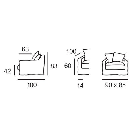 BONDUES | Fauteuil - 85 cm