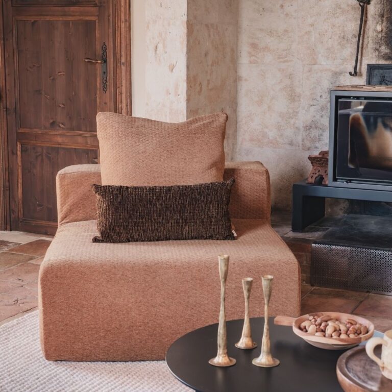 Coussin MALOON Cannelle bi-face [BED & PHILOSOPHY]