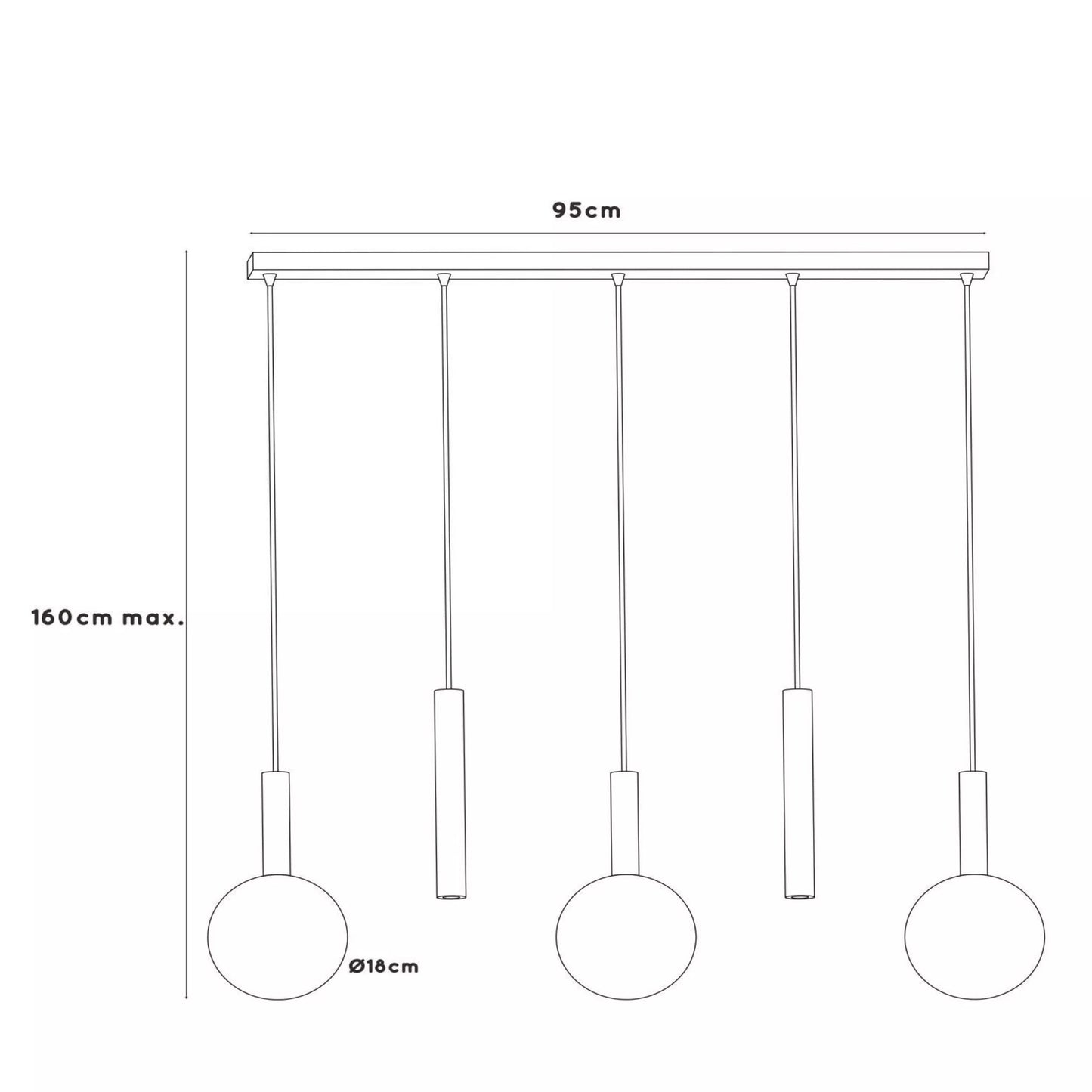 Suspension JOSIANE 5 [LUCIDE]