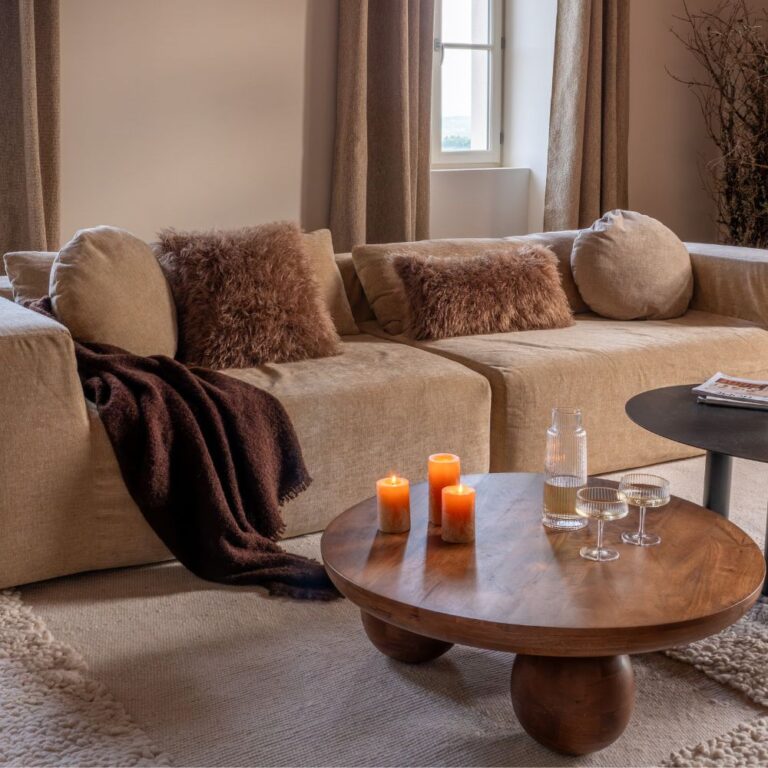 Rideau SOUPIRVEL Noisette [BED & PHILOSOPHY] Différentes tailles