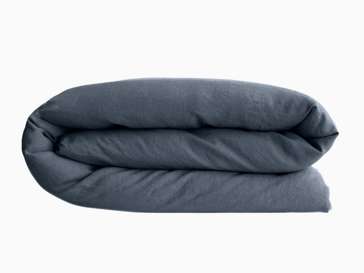 Housse de couette OPÉRA Ardoise [VENT DU SUD] Lin et coton