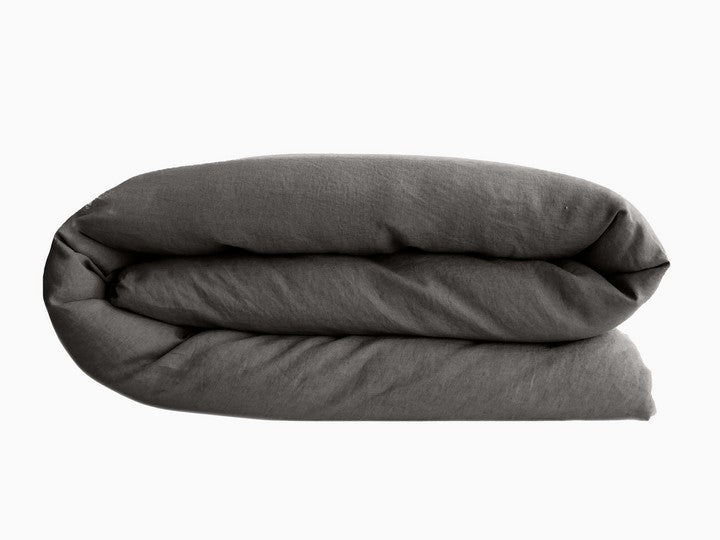 Housse de couette OPÉRA Brume [VENT DU SUD] Lin et coton