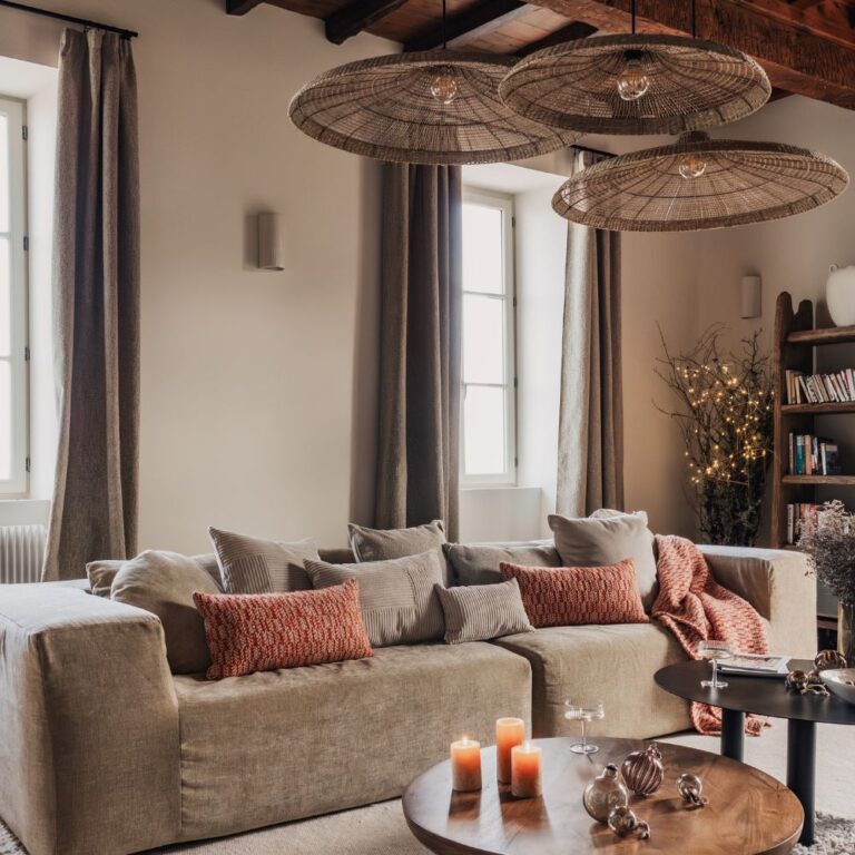 Rideau SOUPIRNAT Taupe [BED & PHILOSOPHY] Différentes tailles